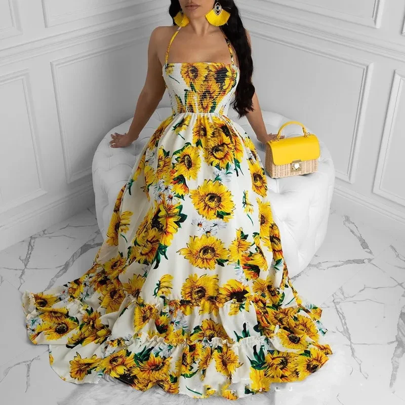 Long Sunflower Dress