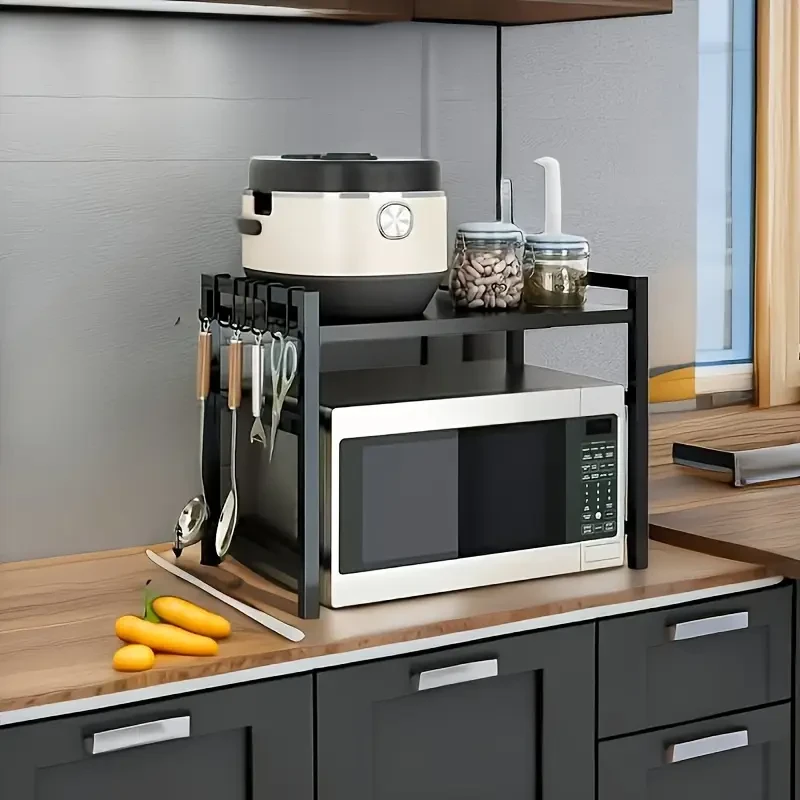 Stainless Steel Space-Saving Microwave Stand