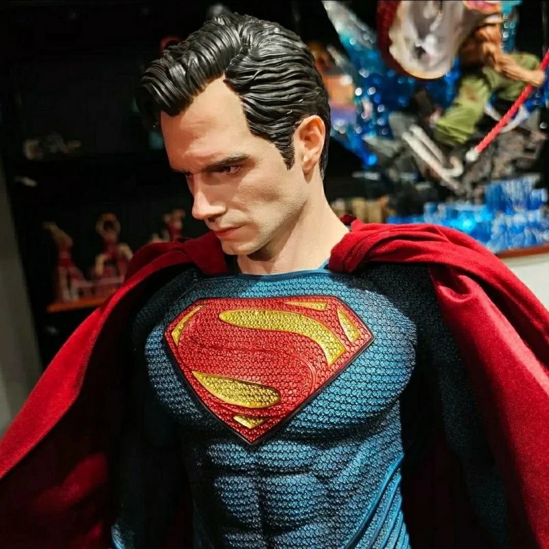 High-Quality DC Series Justice League Steel Man Superman GK Statue