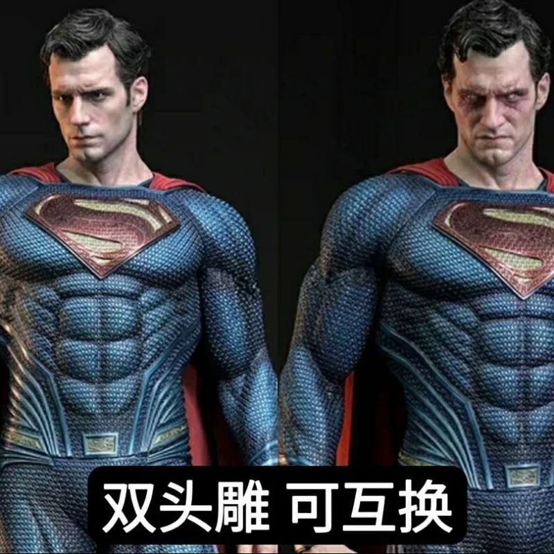 High-Quality DC Series Justice League Steel Man Superman GK Statue