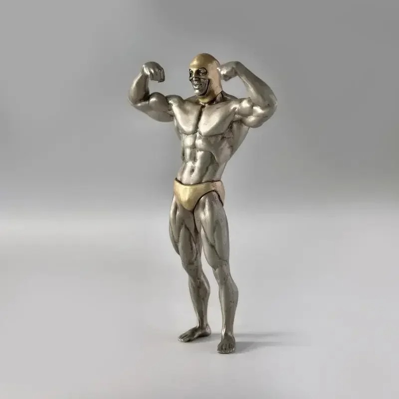 Copper Ornament, Arnold Muscular Man Desktop Living Room Ornament