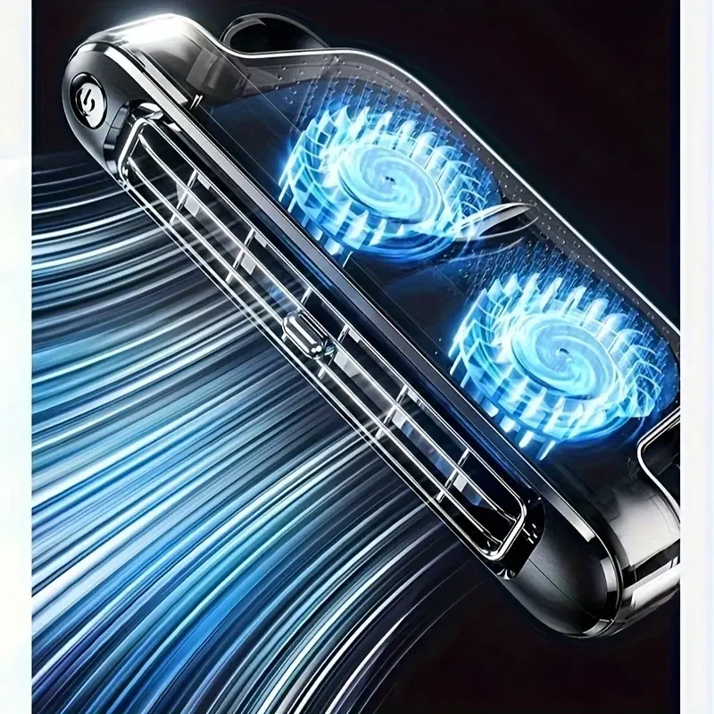 2024 Portable Car Seat Fan with USB Power - Adjustable 3-Speed Leafless Cooling Fan