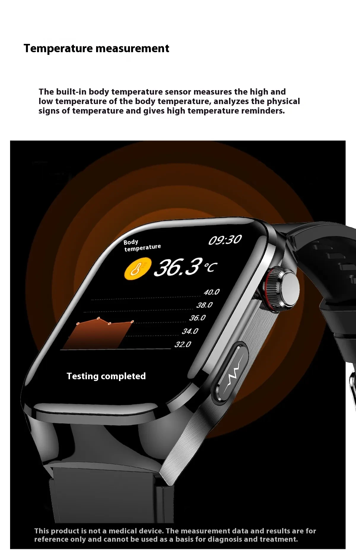 Smart Watch Micro Physical Examination Uric Acid Blood Glucose Blood Lipid Bluetooth Calling