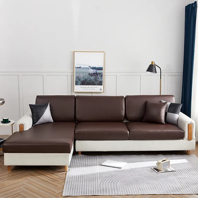 New Sofa Seat Tri-proof Leather Cushion Cover