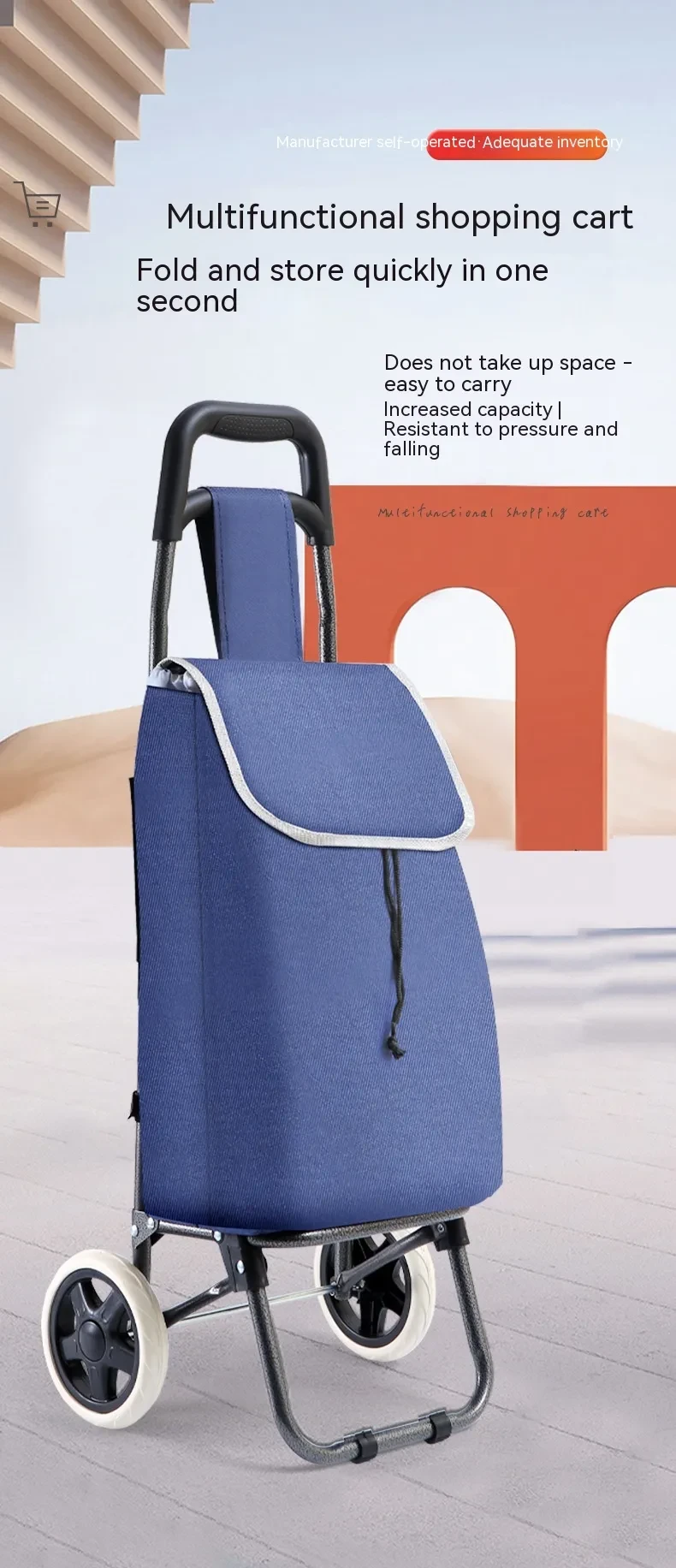 Pull Cart For Groceries