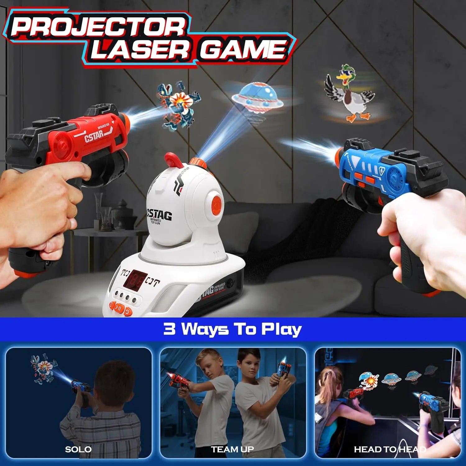 VATOS Laser Tag Set with Projector