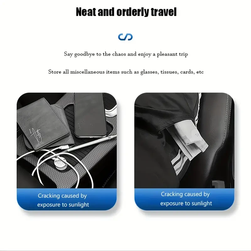 Multi-Functional Car Visor Storage & Glasses Holder