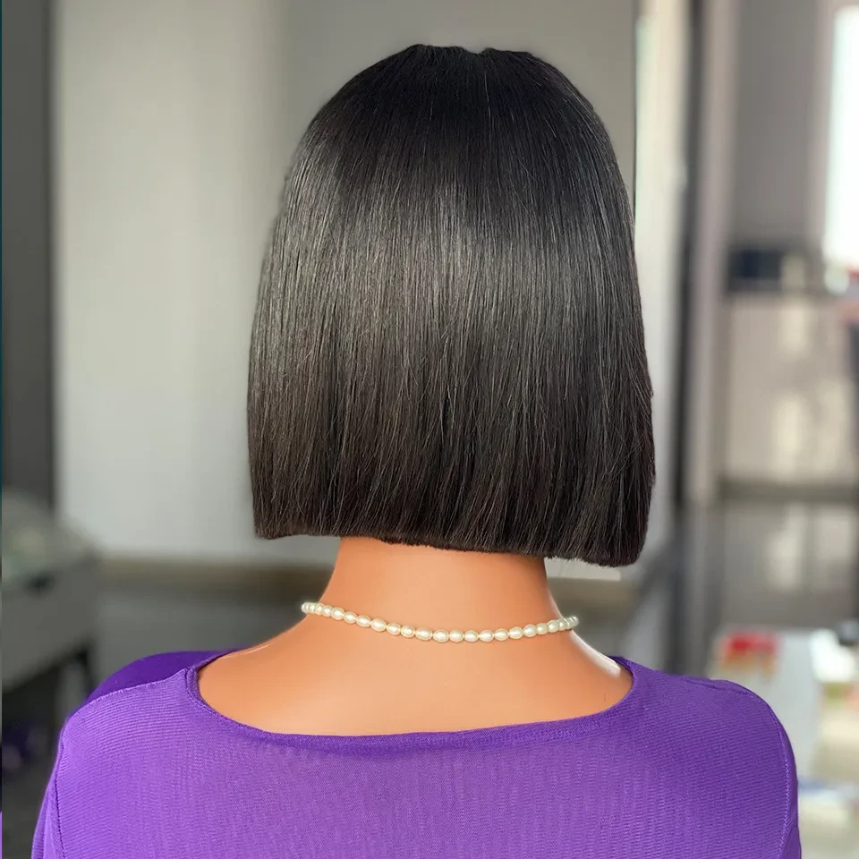 12A Vietnam Bone Straight Bob Human Hair Wigs