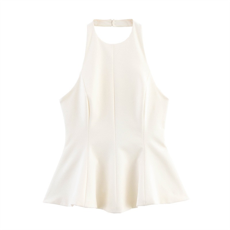 European And American Style Skinny Slimming Short Skirt Hem Stretch Sling Top