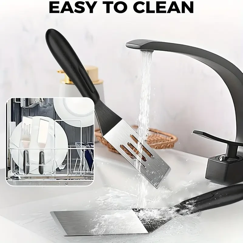 2pcs Stainless Steel Mini Spatula set