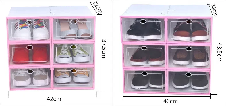 Transparent shoe box