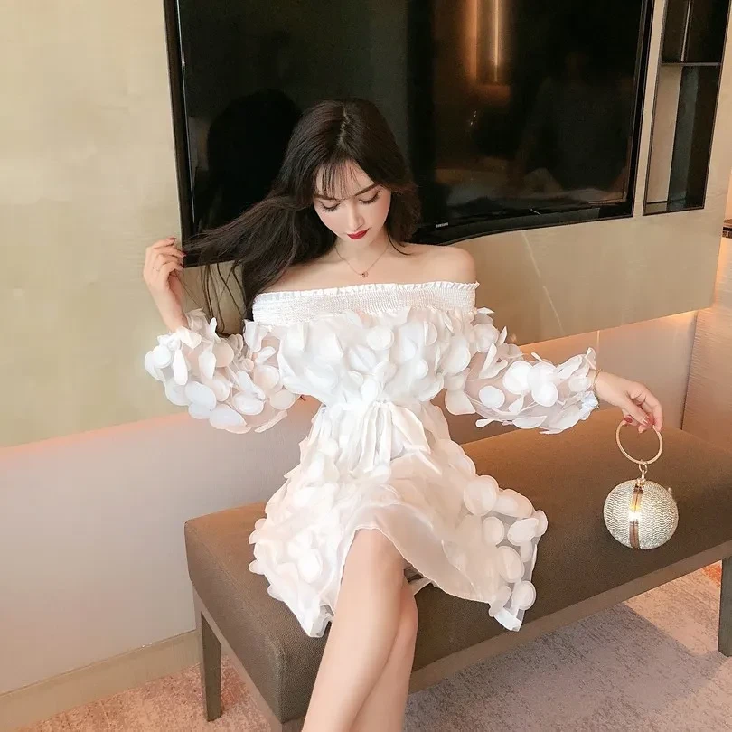 Flowers bubble skirt