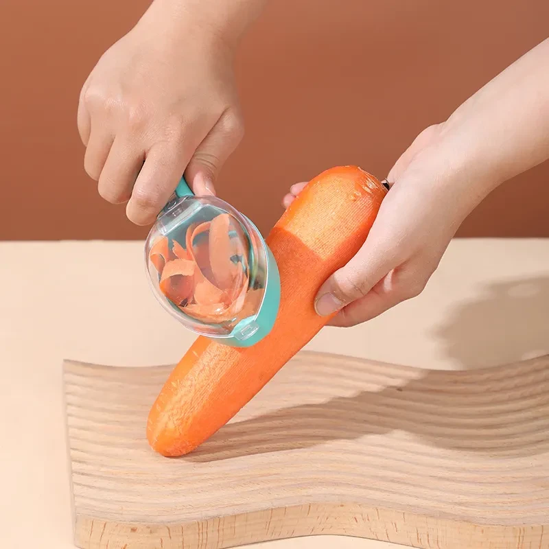 Peeling Knife With Storage Lid Fruit And Potato Peeler Kitchen Gadgets