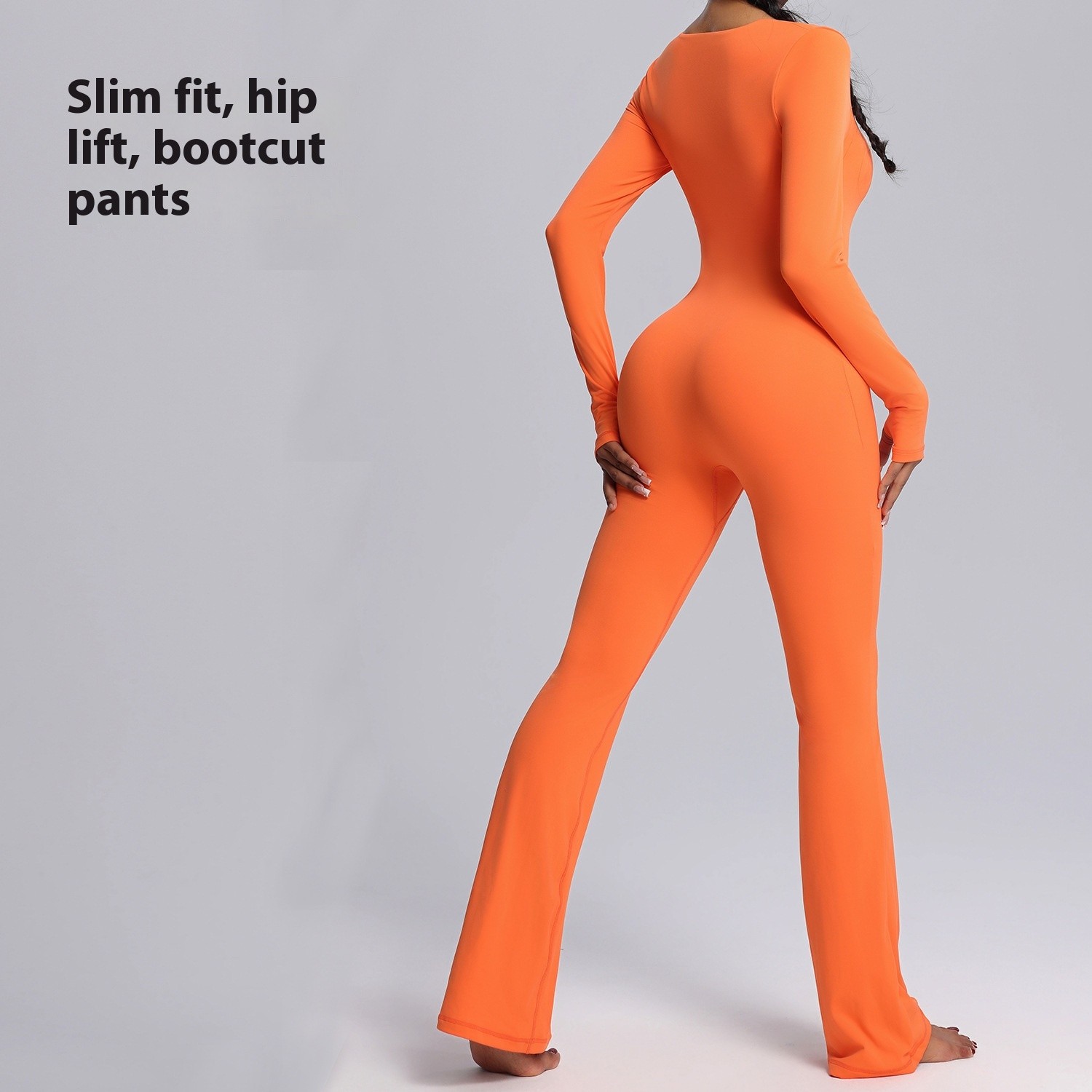 Women's Long Sleeve Yoga Jumpsuit High Elastic Breathability