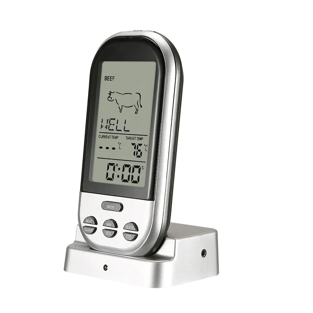 Wireless barbecue thermometer