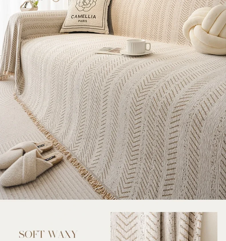 Modern Minimalist Chenille Sofa Cover Four Seasons Universal