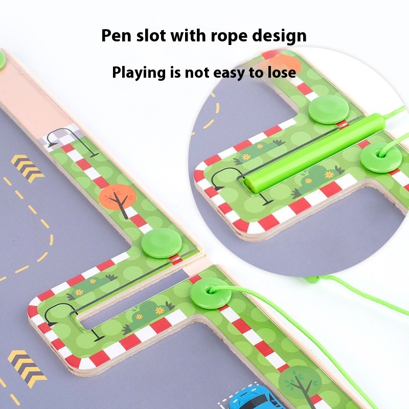 Children's Wooden Letter Matching Maze Educational Toys