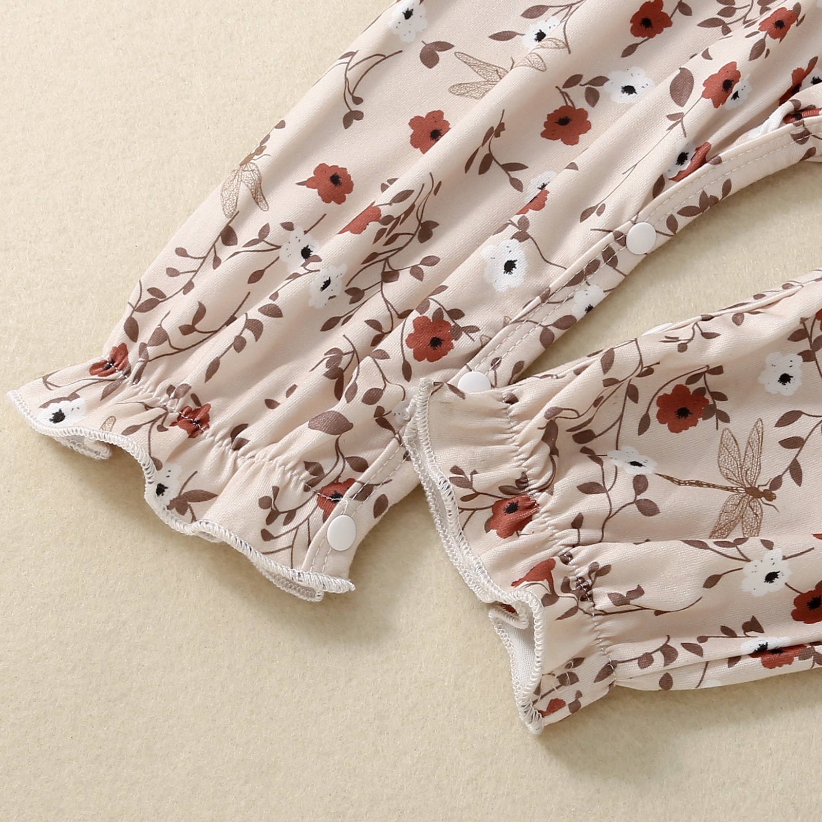 Fashion Girls Floral Strap One-piece Romper