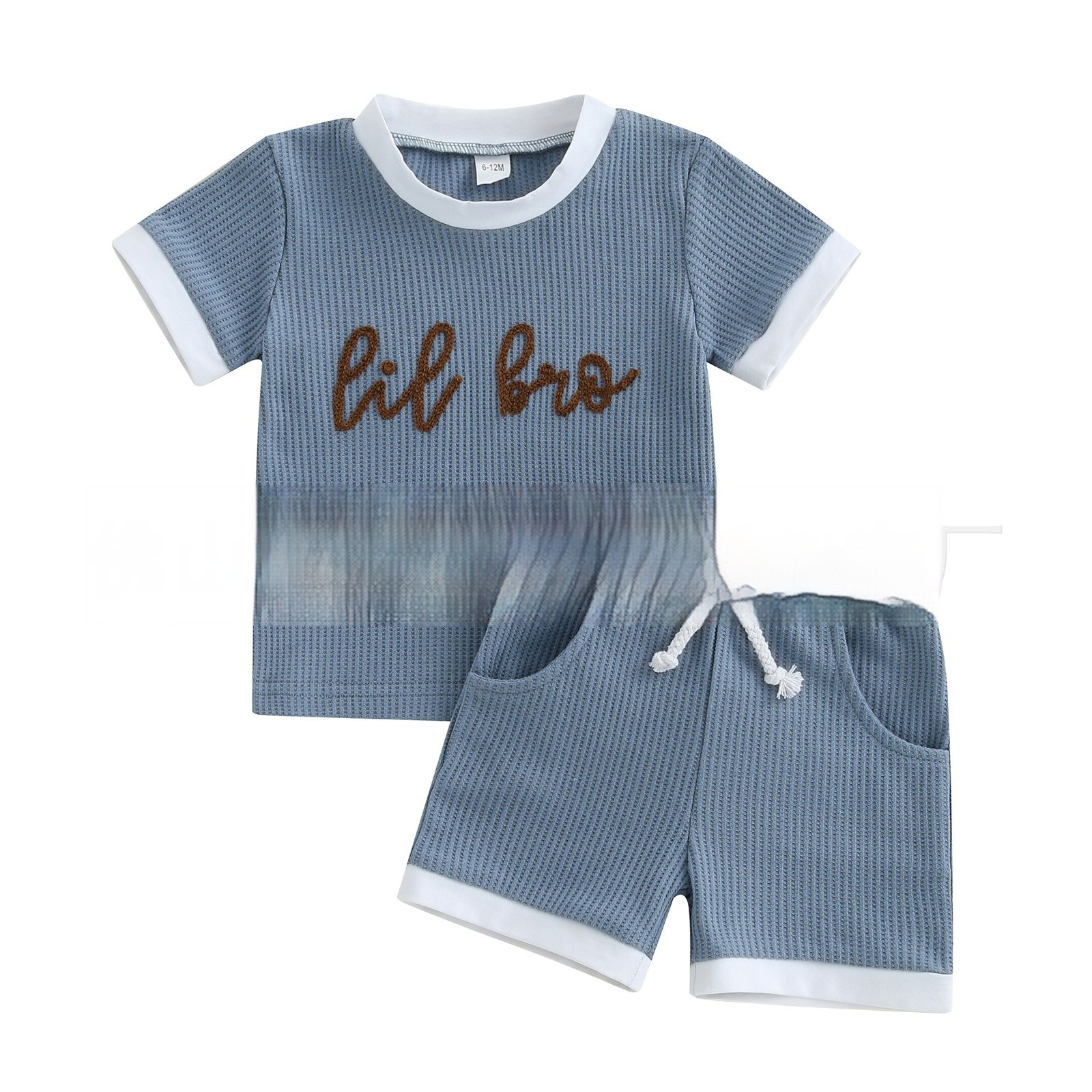 Children's Casual Printed Short Sleeved Shorts Set