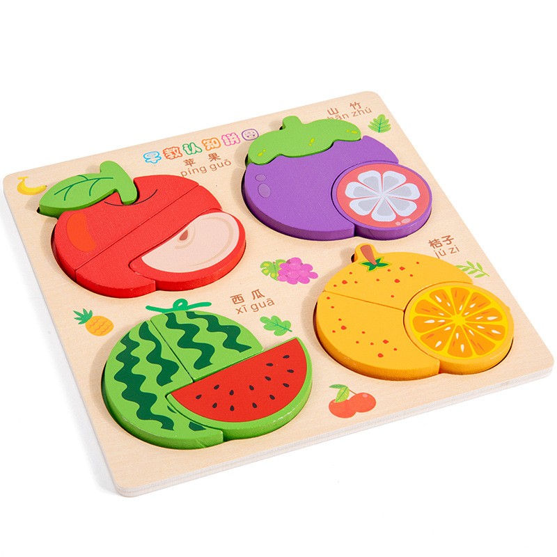 3D Puzzle Model Montessori Early Education Handmade Toy Gift