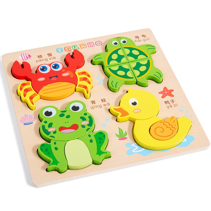 3D Puzzle Model Montessori Early Education Handmade Toy Gift