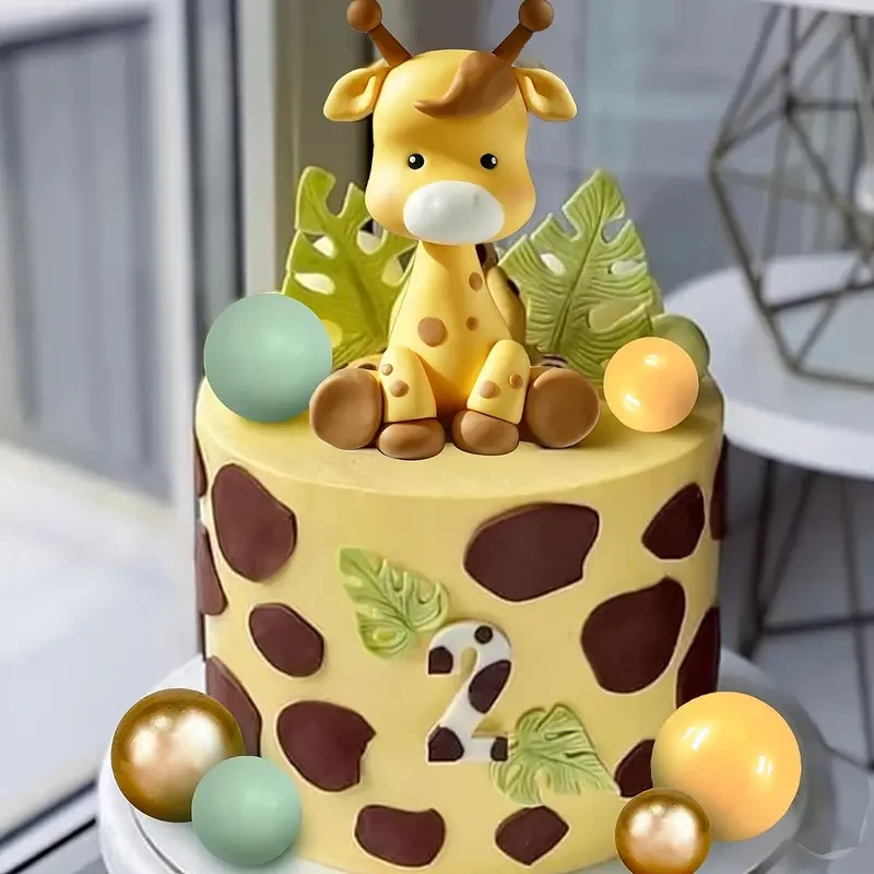 17pcs Giraffe Cake Topper