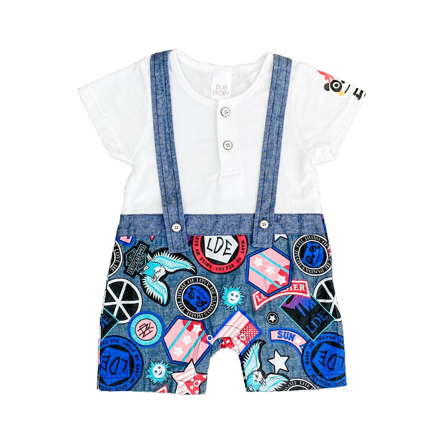 All-In-One Badge Unisex Overalls | 9-12m & 2-3y