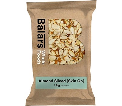 ALMONDS NATURAL SLICED 1KG (BALARS)
