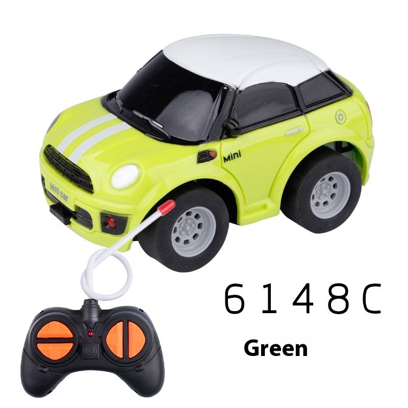 Mini Cartoon Electric Remote Control Cute Four-way Wireless Remote Control Toy Car