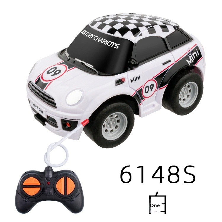 Mini Cartoon Electric Remote Control Cute Four-way Wireless Remote Control Toy Car