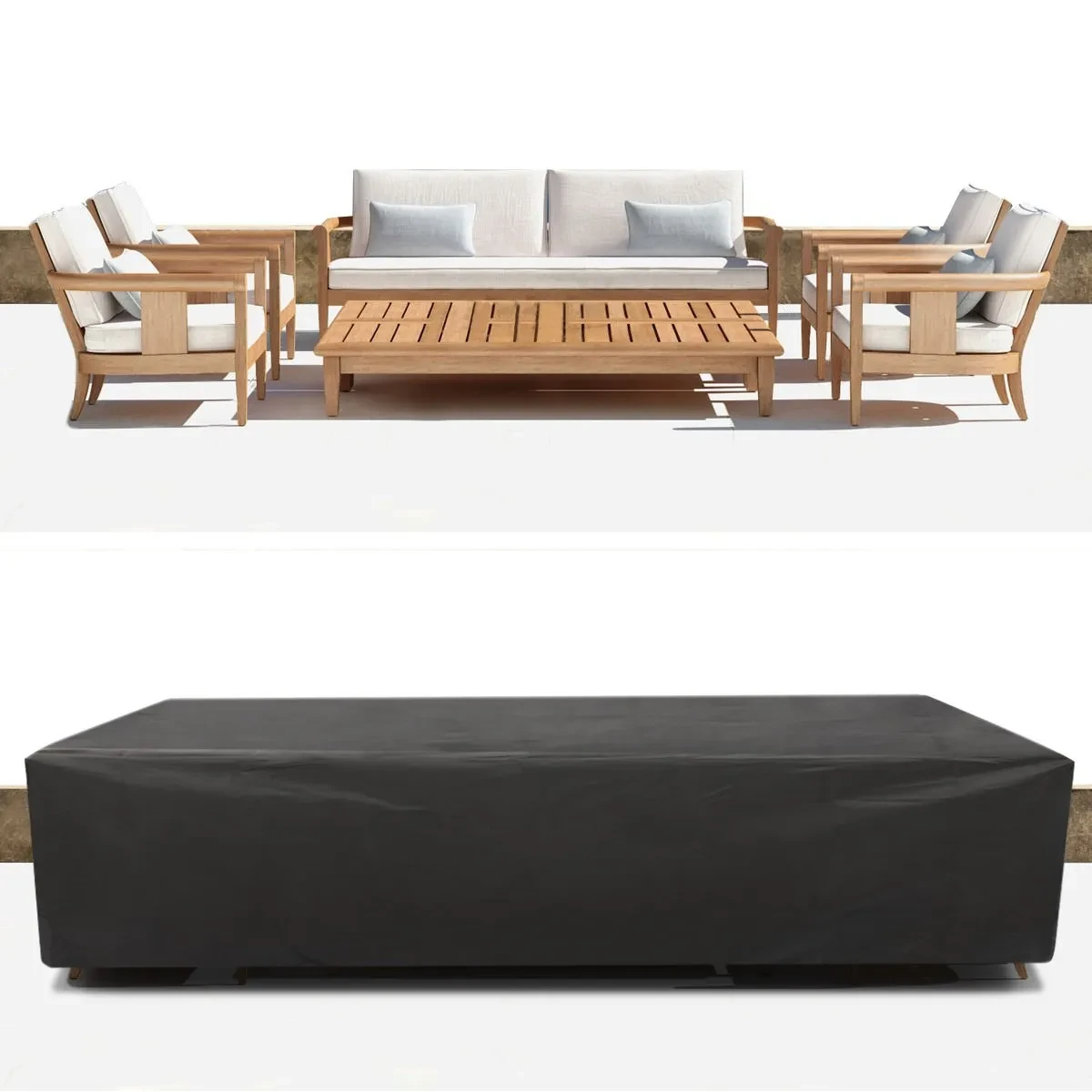 Hot Sale Oxford Cloth Outdoor Garden Waterproof Furniture Table Cover