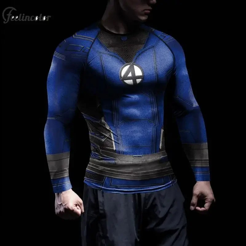 [You're My Secret] Compression Shirts Superhero Cosplay T-Shirts for Men