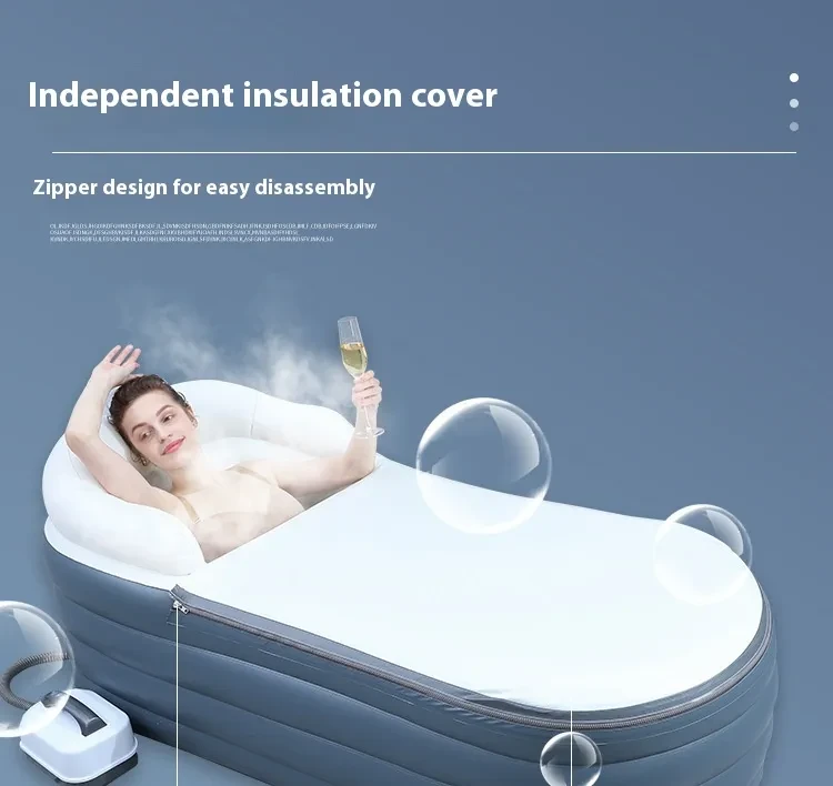 Constant Temperature Inflatable Massage Bathtub Spa Bath Machine