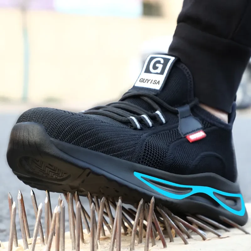Steel Toe Shoes For Men Work Safety Shoes Nonslip Indestructible Sneakers