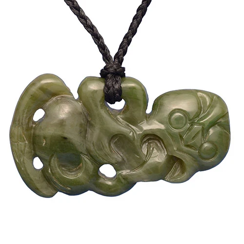 Jade Tiki Pendant