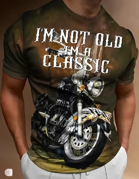 Skeleton Riding Motorcycle T Shirt.
