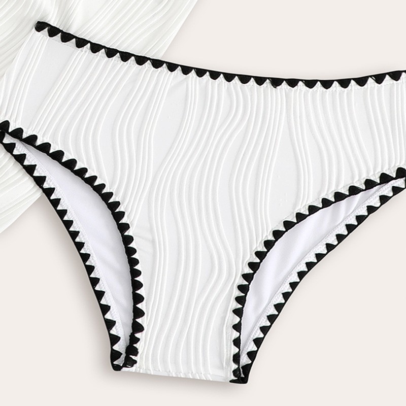 Solid Color Three-piece Suit Vacation Beach Swimsuit