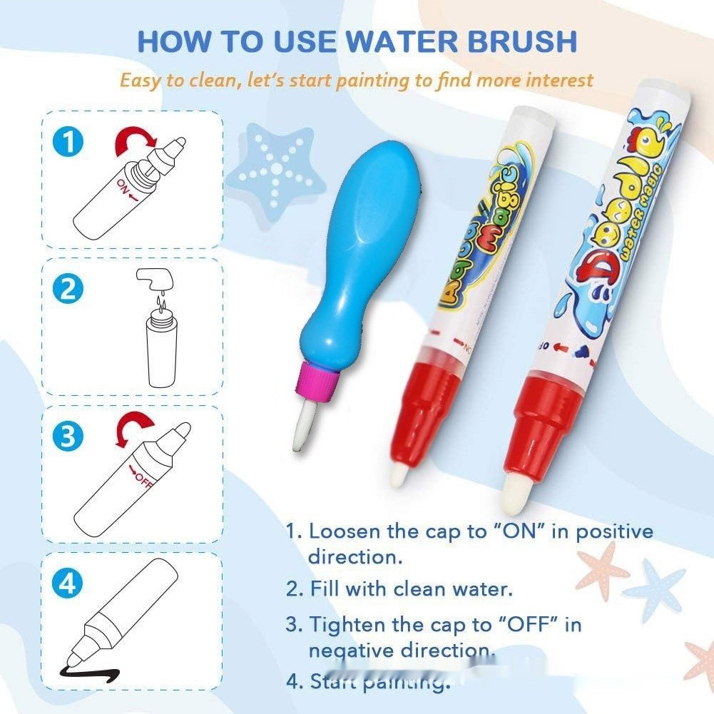 Magical Water Canvas Painting Carpet Graffiti Puzzle Early Education Toy