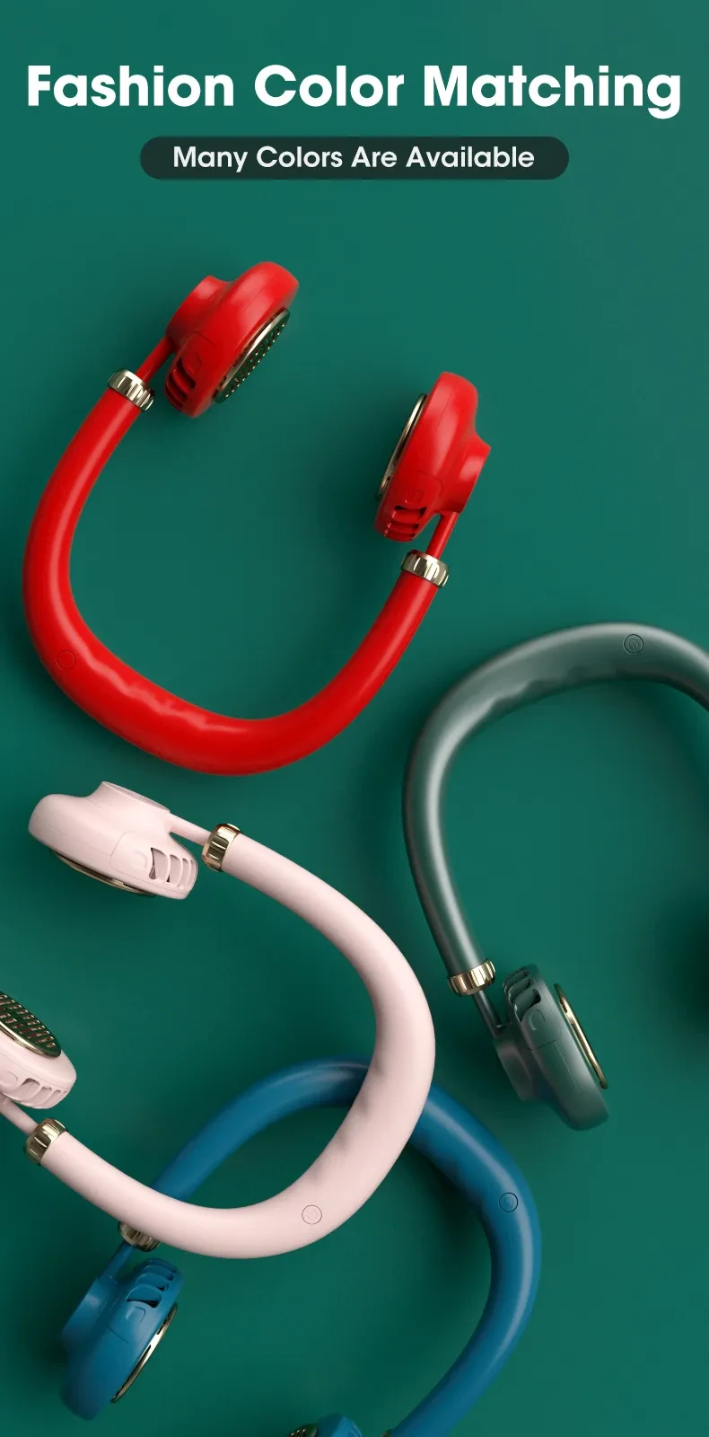 Personal fan necklace