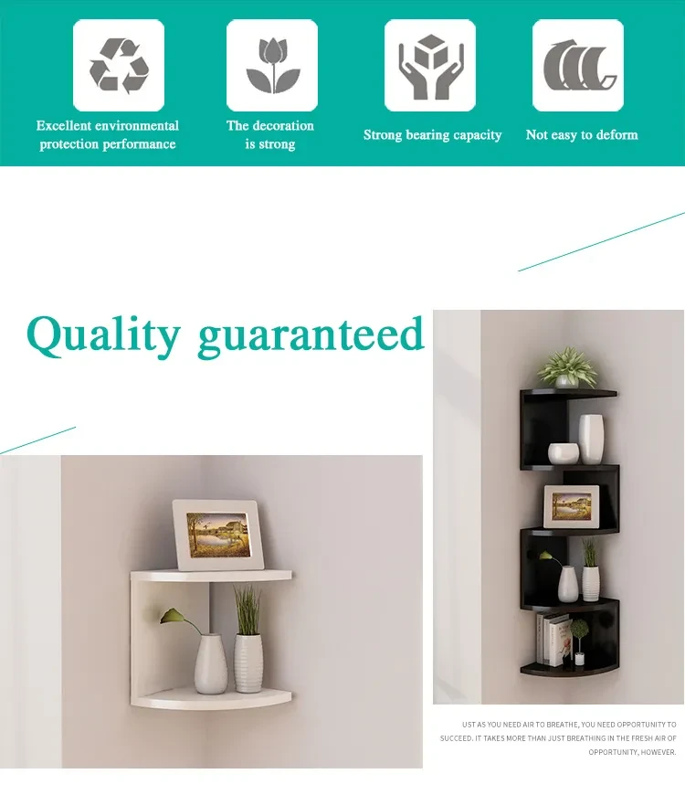 Wooden corner shelf bathroom