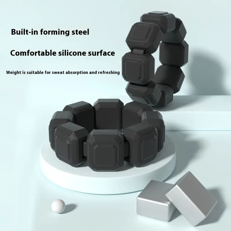 2-Pack Adjustable Silicone Weighted Bracelet