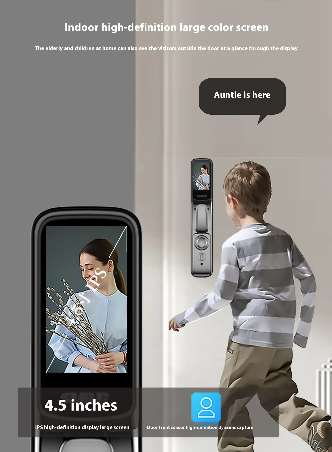 Face Recognition Lock Remote Visual Intercom Intelligent Fingerprint Lock
