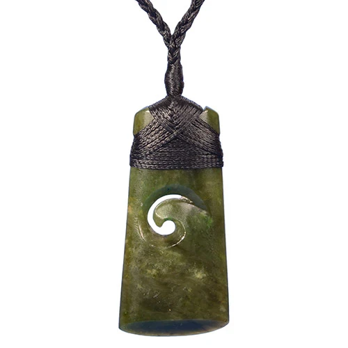 Greenstone Bound Toki With Koru Pendant