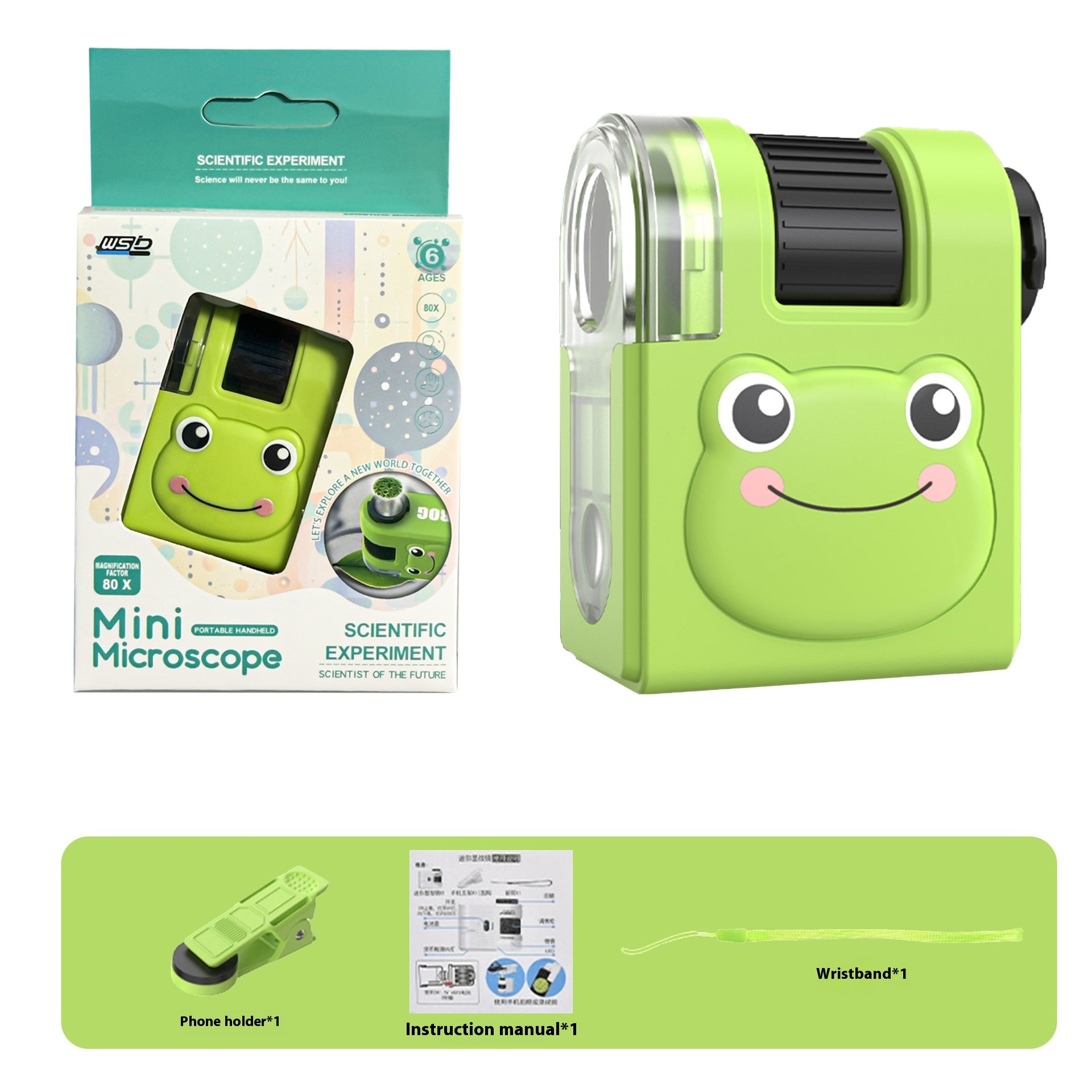 Internet Celebrity Portable Microscope Children's Mini Scientific Experiment Outdoor Exploration
