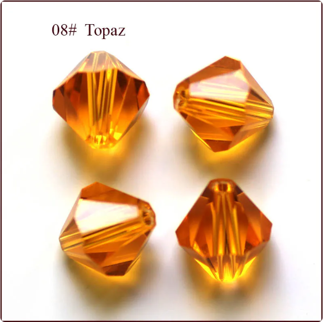 Diamond Shaped Crystal Beads