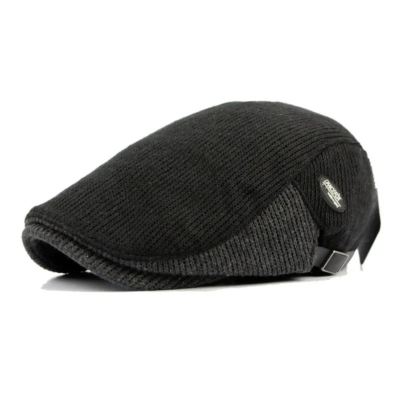 Autumn and winter thick warm beret men's hat