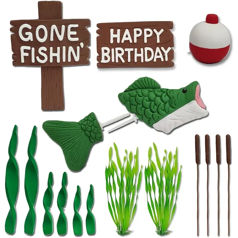 Man Fishing Cake Topper