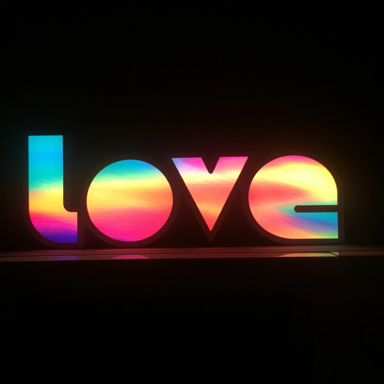 GANXIN LED LOVE Confession Lamp  Gradient Color Changing Night Light with Dual-Power (Battery/USB) and Button-Controlled Lighting for Romantic Ambiance