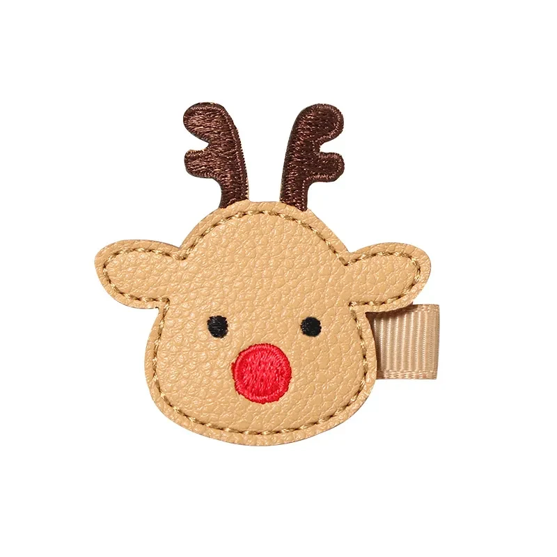 Festive Reindeer Antler Christmas Hairpin for Kids