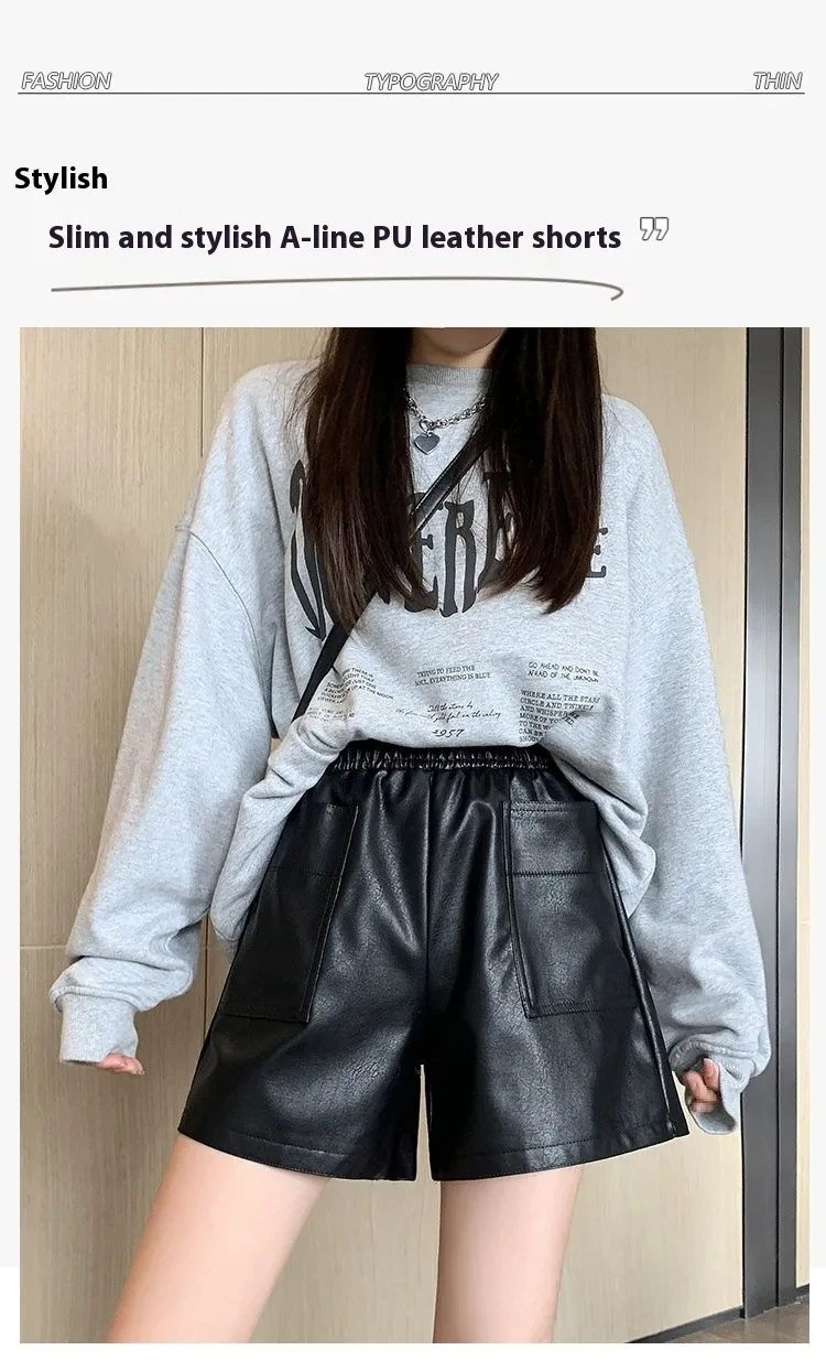 Genuine Leather Shorts